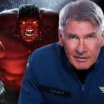 Harrison Ford brinca sobre o Hulk Vermelho em Capitão América 4