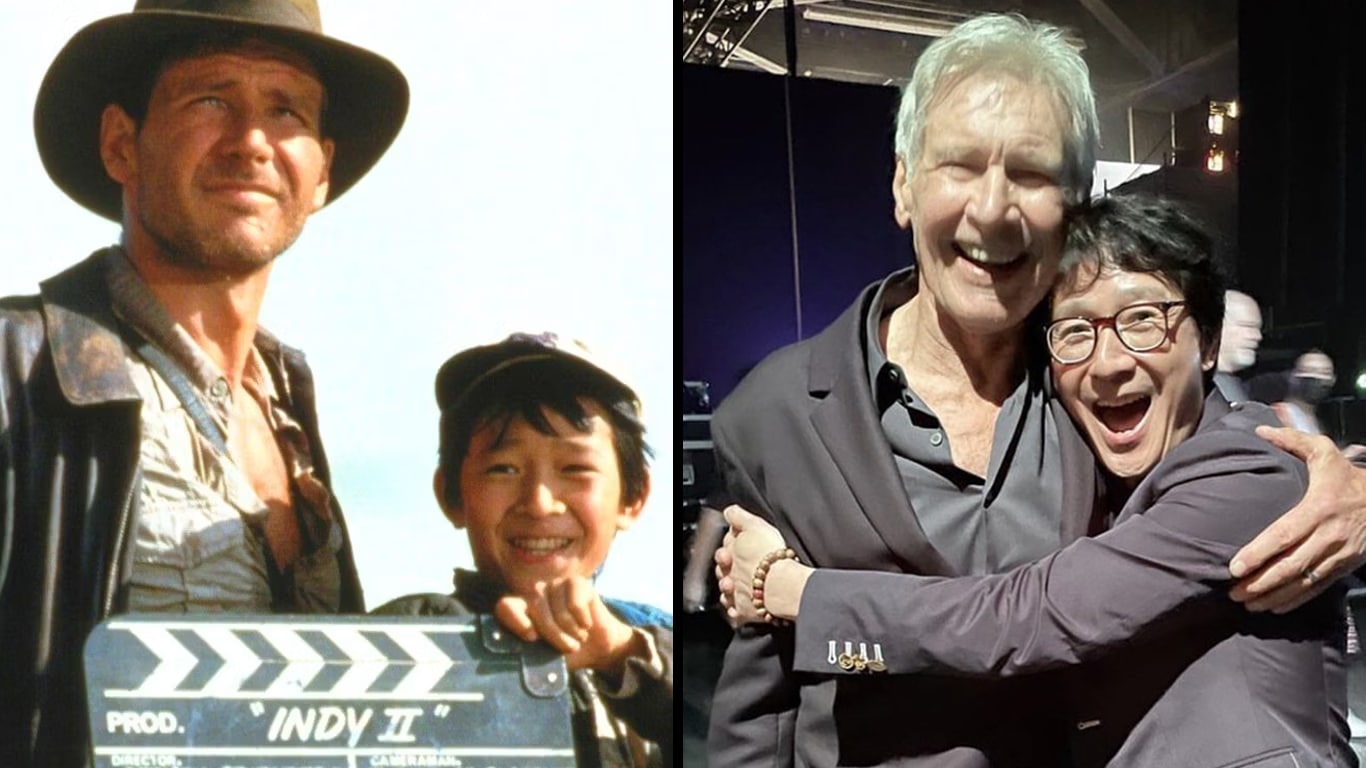 Indiana-Jones-e-o-Baixinho Ator de 'Indiana Jones' ficou nervoso em reencontro com Harrison Ford 38 anos depois
