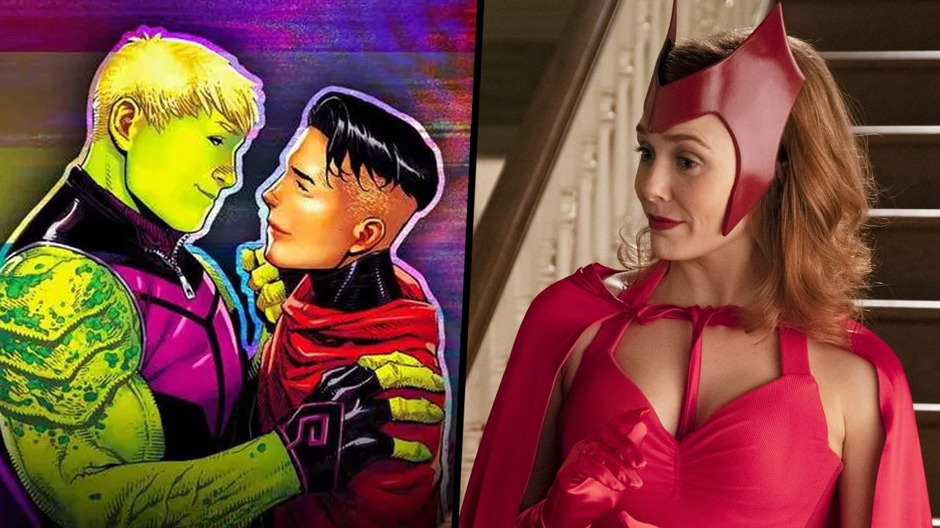 Teddy-Billy-e-Wanda Chamada de atores revela novo casal gay em série da Marvel