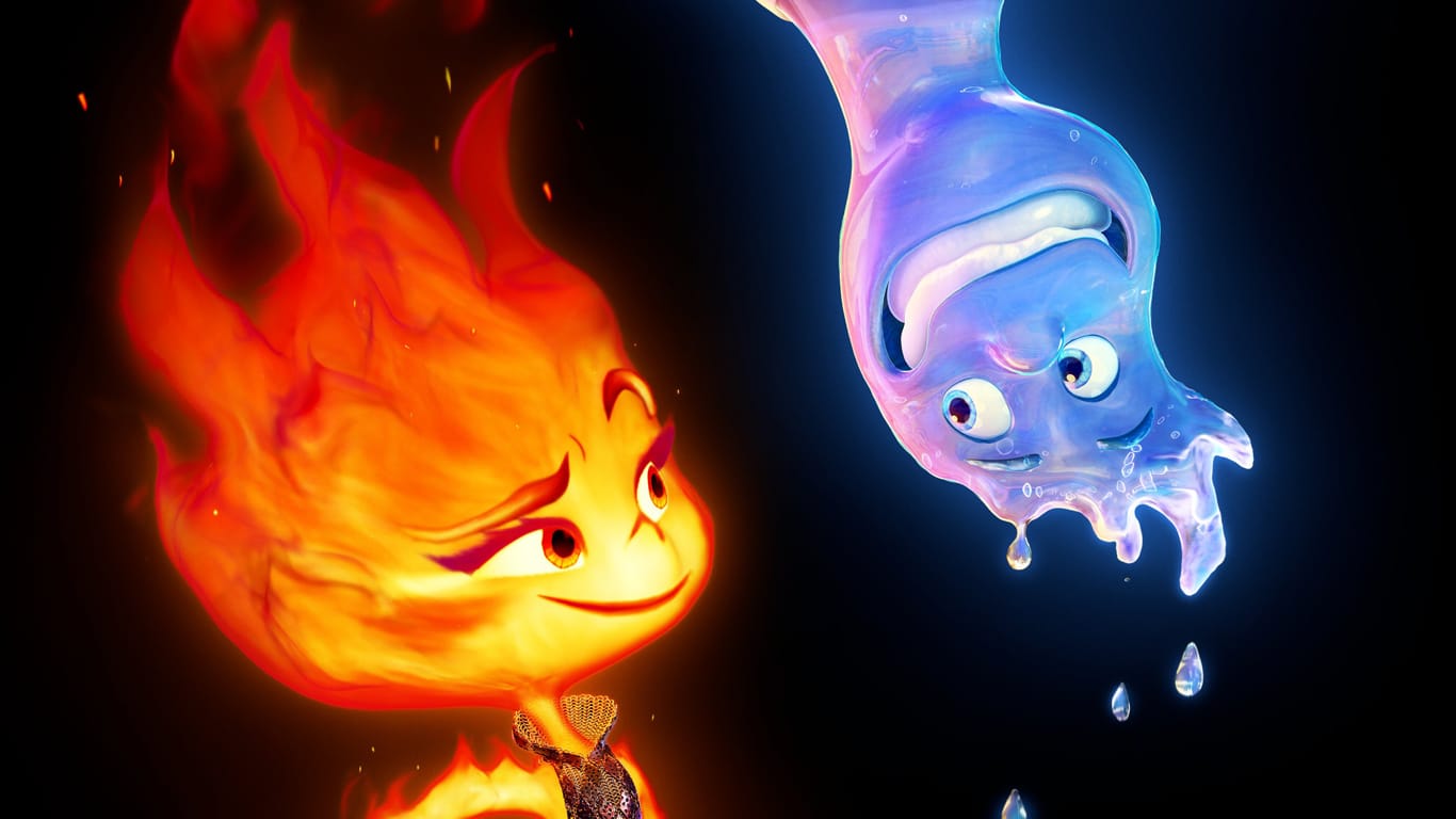 Ember-e-Wade-Elementos O verdadeiro significado da Água e do Fogo em 'Elementos', da Pixar