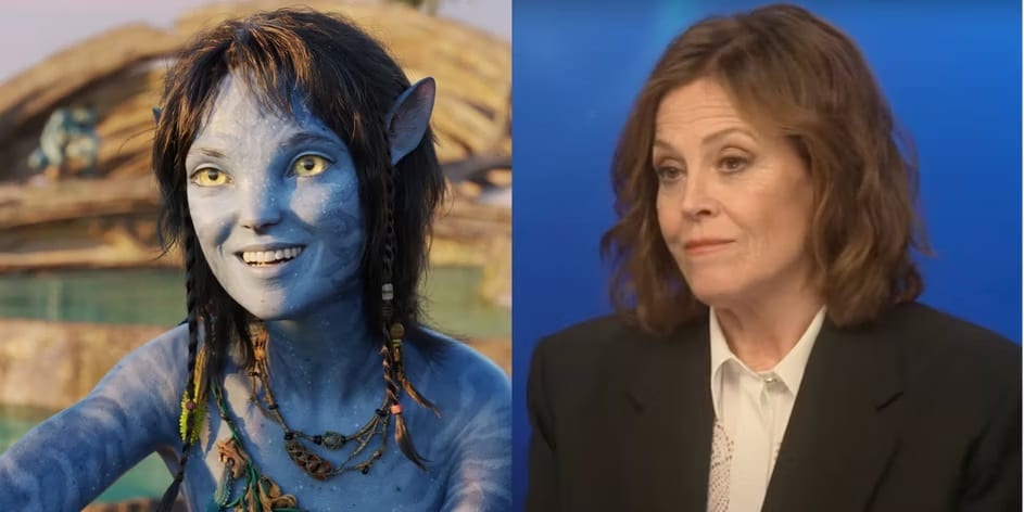 Sigourney-Weaver-como-Kiri Veja como são 12 atores e atrizes de 'Avatar 2' na vida real