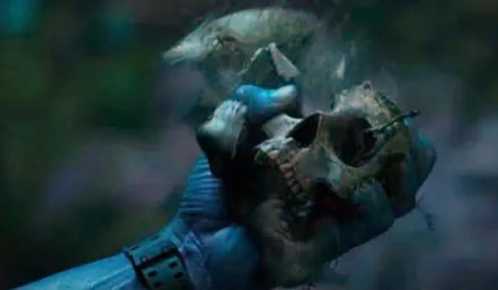 Cranio-de-Quaritch-em-Avatar-2 Avatar 2: ator explica por que Quaritch esmagou seu próprio crânio