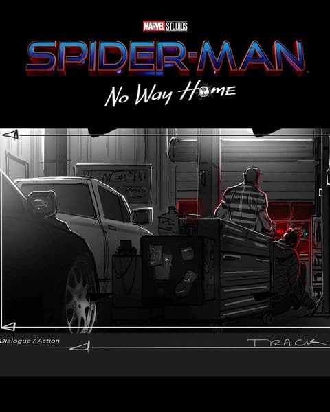 Homem-Aranha-Sem-Volta-Para-Casa-storyboard-Homem-Areia Arte oficial confirma personagem cortado de Homem-Aranha: Sem Volta Para Casa