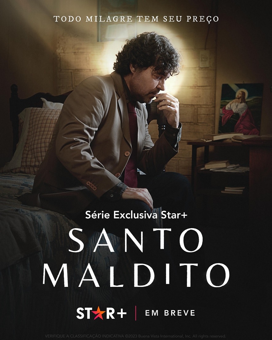 Santo-Maldito-poster-Star-Plus Saiu o 1º trailer da série 'Santo Maldito', com Felipe Camargo