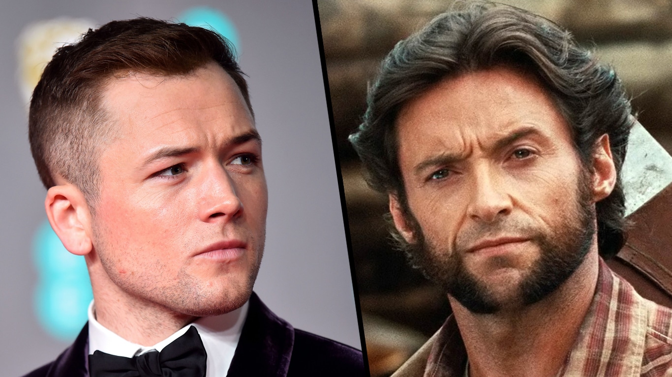 Taron-Egerton-e-Hugh-Jackman Hugh Jackman reage a Taron Egerton como o próximo Wolverine