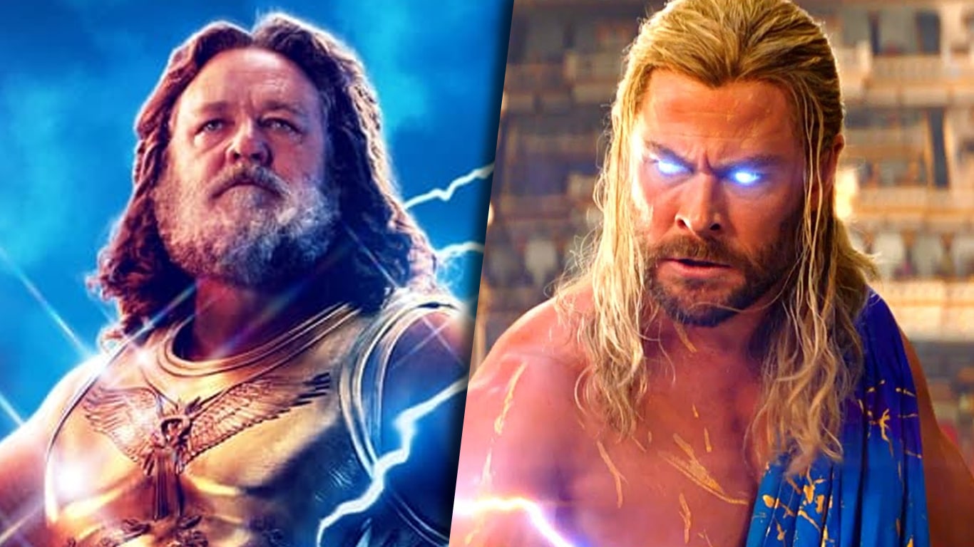 Zeus-e-Thor Chris Hemsworth pede desculpas a Russell Crowe por Thor: Amor e Trovão