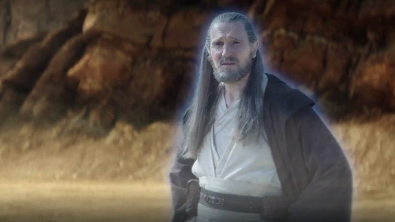 Qui-Gon-Jinn-na-serie-Obi-Wan-Kenobi Liam Neeson se recusa a retornar como Qui-Gon Jinn em Star Wars