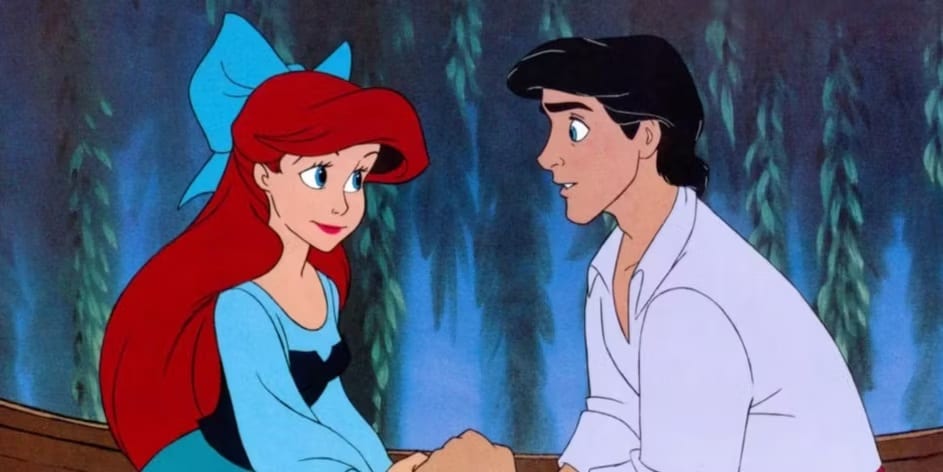 Ariel-e-o-Principe-Eric Conheça a história original e macabra de 'A Pequena Sereia' e o que a Disney mudou