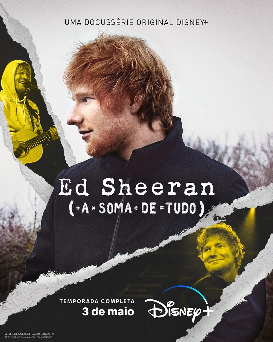 Ed-Sheeran-A-Soma-de-Tudo-Poster Disney+ anuncia 'Ed Sheeran: A Soma de Tudo' com trailer oficial