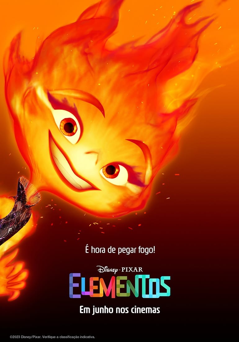 Elementos  Pixar lança trailer explorando fogo, terra, água e ar