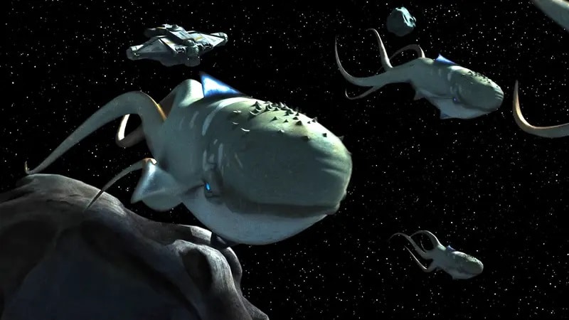 Purrgil-Star-Wars-Rebels The Mandalorian: O que são as criaturas que Grogu viu no Hiperespaço?