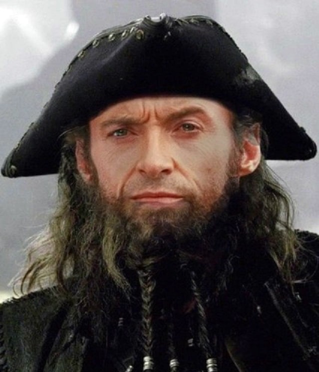 Hugh-Jackman-como-Jack-Sparrow Hugh Jackman quase foi Jack Sparrow e Johnny Depp seria o Wolverine