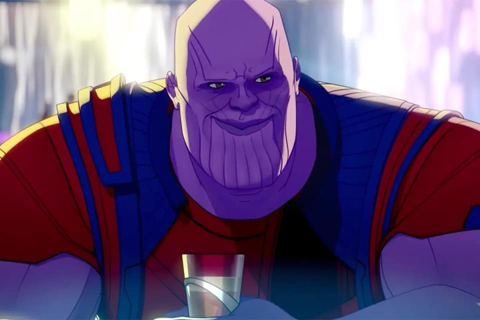 Thanos-em-What-If Josh Brolin, o Thanos da Marvel, aparece nu para promover série