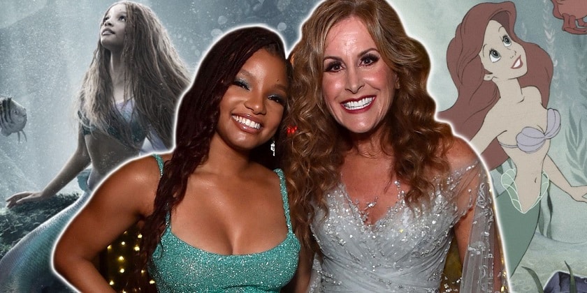 Halle-Bailey-Jodi-Benson A Ariel original apareceu no live-action de A Pequena Sereia