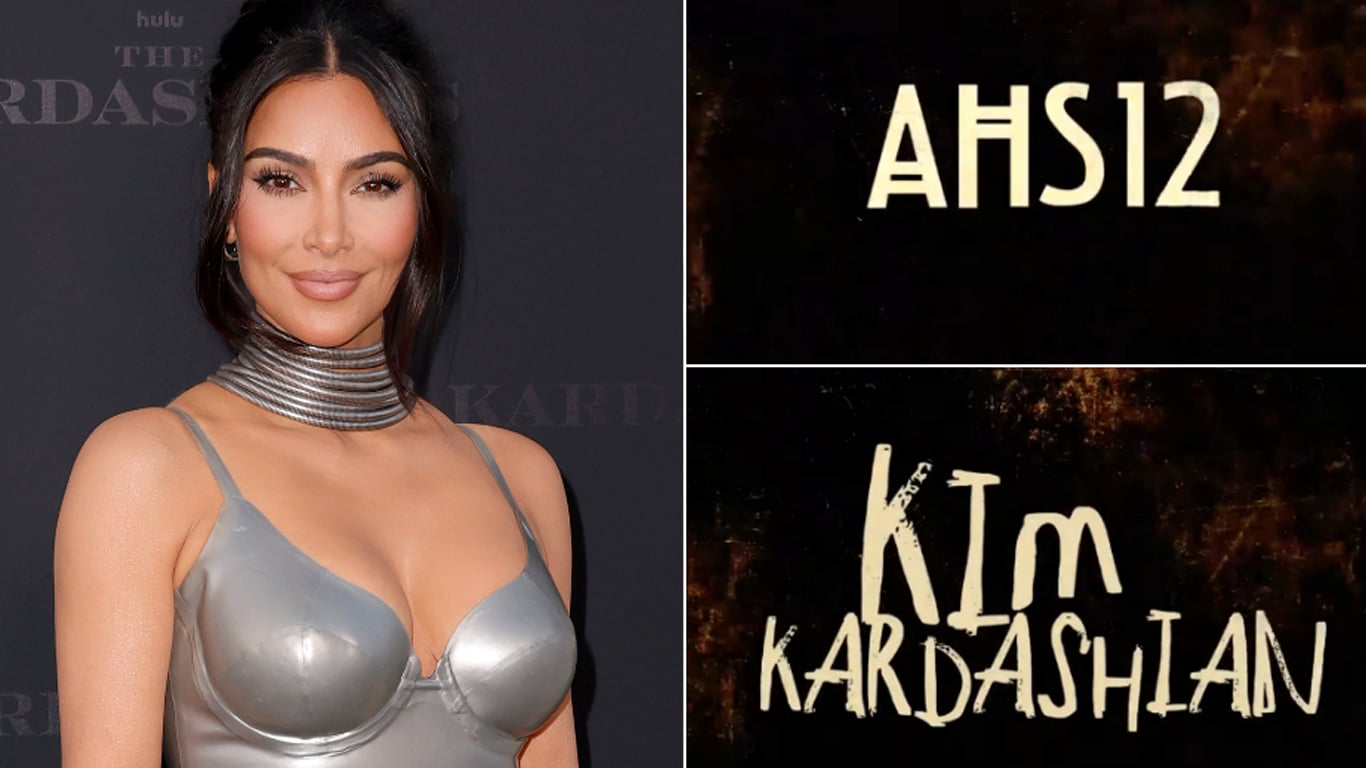 Kim-Kardashian-AHS-Delicate Kim Kardashian gritou de susto no set de American Horror Story