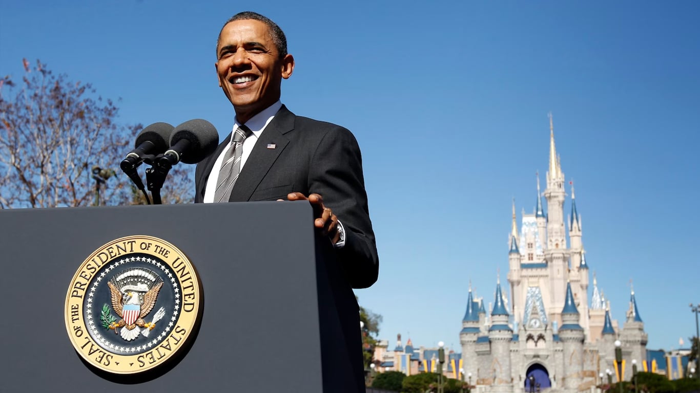 Obama-Disney O dia em que Barack Obama foi expulso da Disney