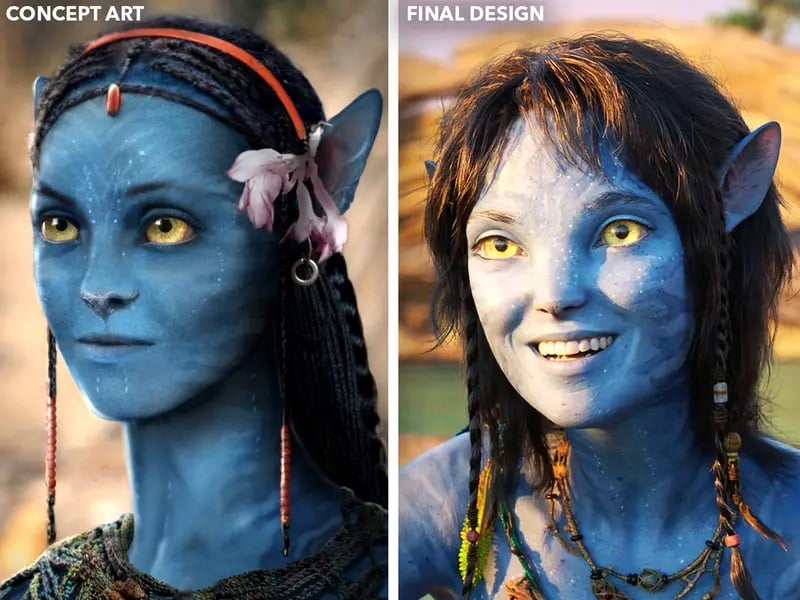 Kiri-em-Avatar-2 Imagens oficiais mostram como Kiri e Lo'ak seriam diferentes em Avatar 2