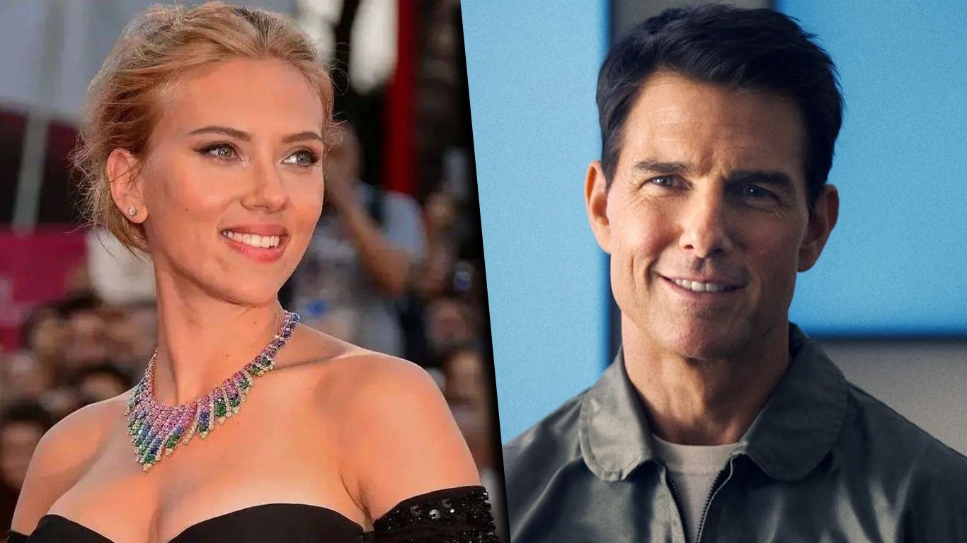 Scarlett-Johansson-e-Tom-Cruise Tom Cruise reage ao desejo de Scarlett Johansson de trabalhar com ele