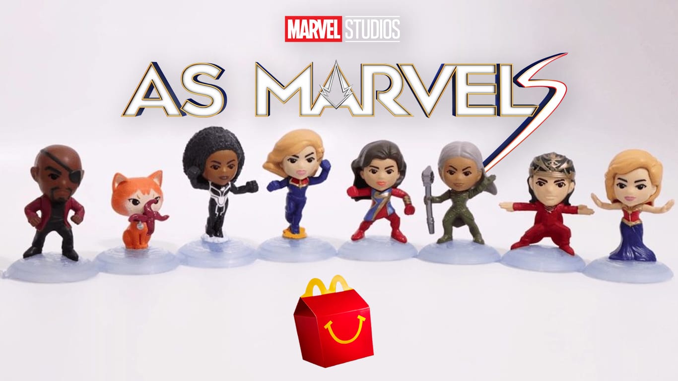 As-Marvels-McDonalds McDonald's lança brinquedos de As Marvels no McLanche Feliz