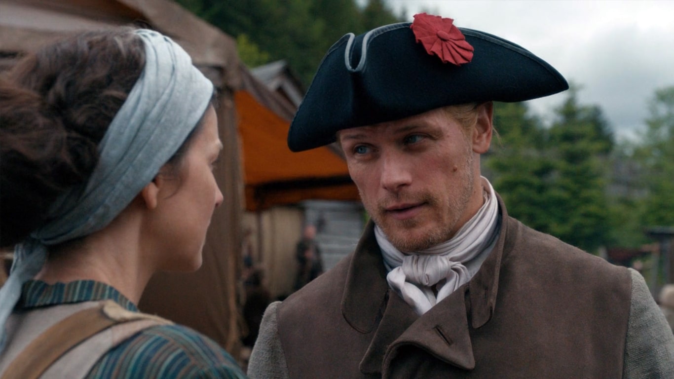 Claire-e-Jamie-em-Outlander Quem é Simon Fraser na 7ª temporada de Outlander?