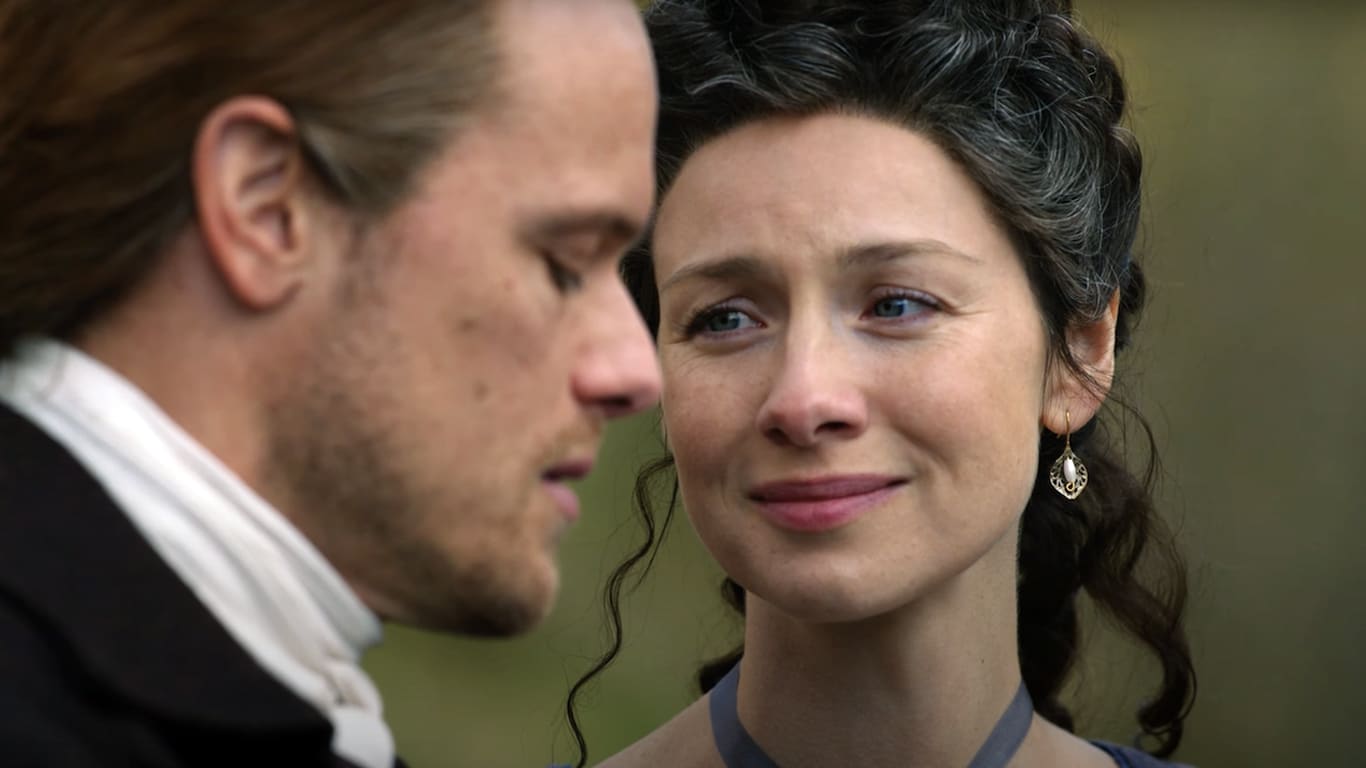 Jamie-e-Claire-Outlander-1 Outlander resolve mistério sobre a morte de Jamie e Claire