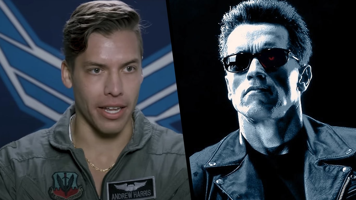 Joseph-Baena-e-o-Exterminador-do-Futuro Filho de Arnold Schwarzenegger consegue replicar o corpo do pai