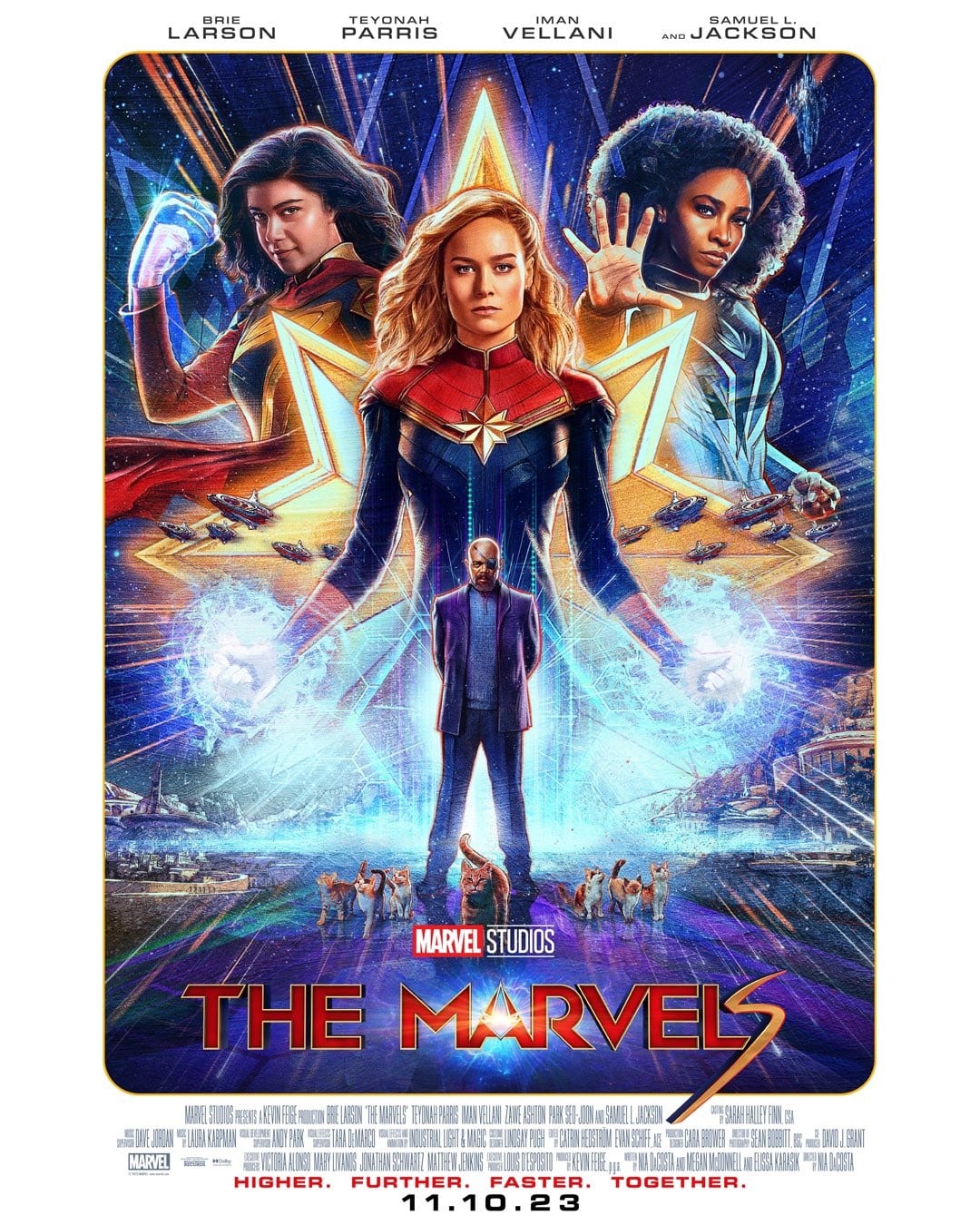 Poster-As-Marvels Saiu o trailer completo de As Marvels, sequência de Capitã Marvel