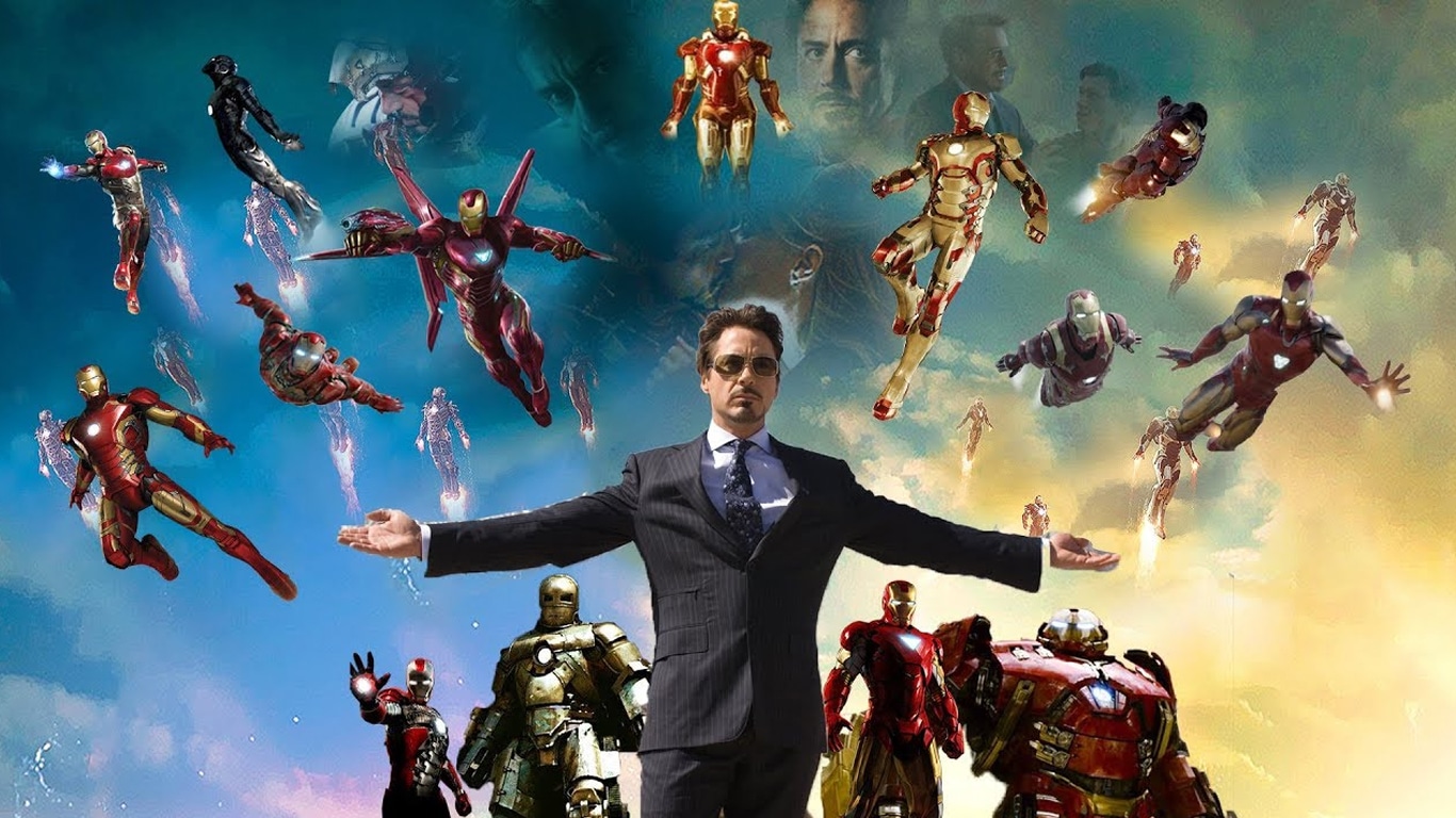 Tony-Stark-Homens-de-Ferro Novo filme da Marvel terá exército de Homens de Ferro