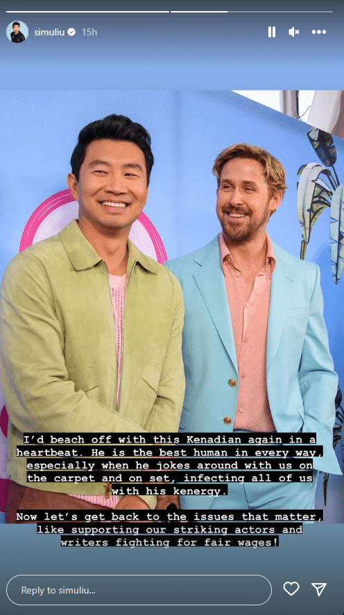 image-61 Simu Liu fala sobre climão com Ryan Gosling na estreia de Barbie