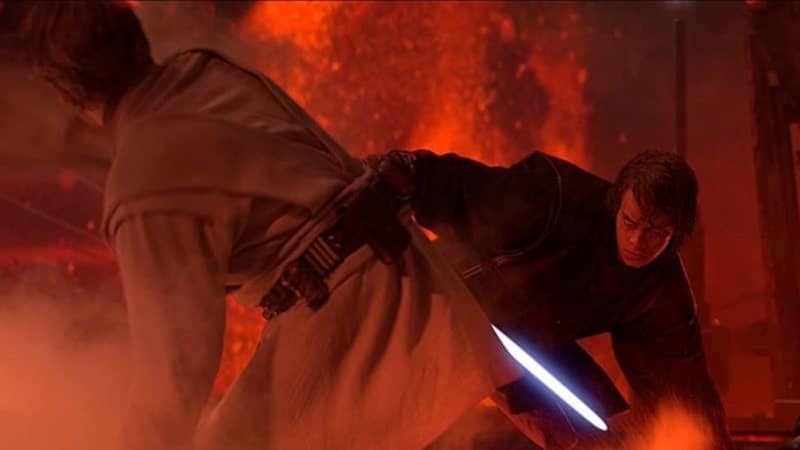 Anakin-x-Obi-Wan-Mustafar Ahsoka pode mostrar Anakin derrotando Obi-Wan Kenobi em Mustafar