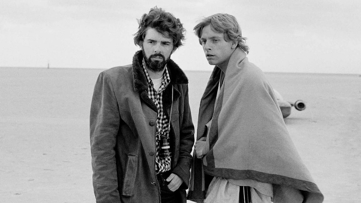 George-Lucas-e-Mark-Hamill George Lucas foi parar no hospital por causa de Star Wars