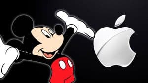 Mickey-com-o-logo-da-Apple