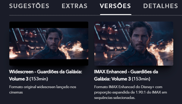 image Guardiões da Galáxia Vol. 3 chegou com 2 versões no Disney+