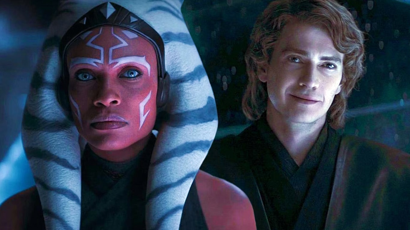 Ahsoka-Tano-e-Anakin-Skywalker No set, Anakin e Ahsoka fizeram reencontro de pai que não via a filha há anos