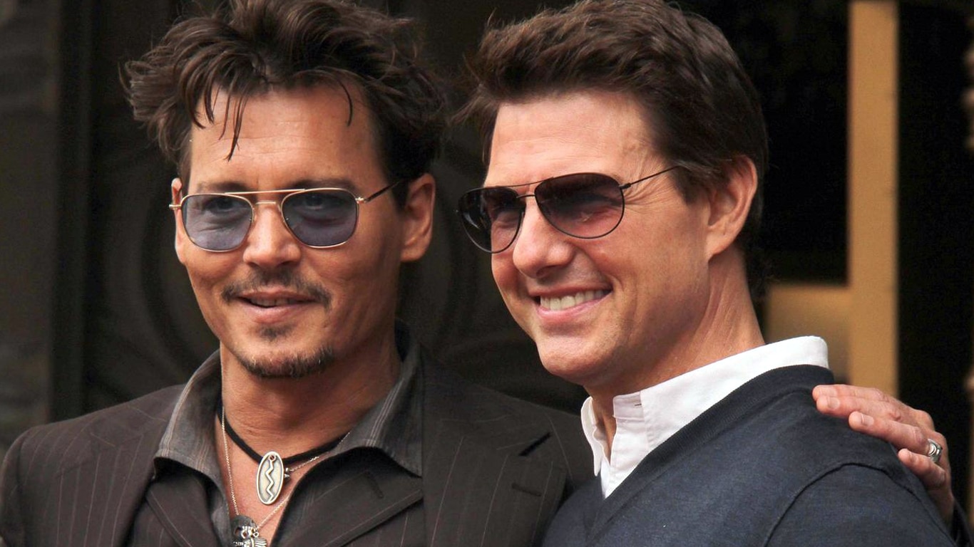 JOhnny-Depp-e-Tom-Cruise Tom Cruise perdeu papel icônico para Johnny Depp porque fez essas perguntas