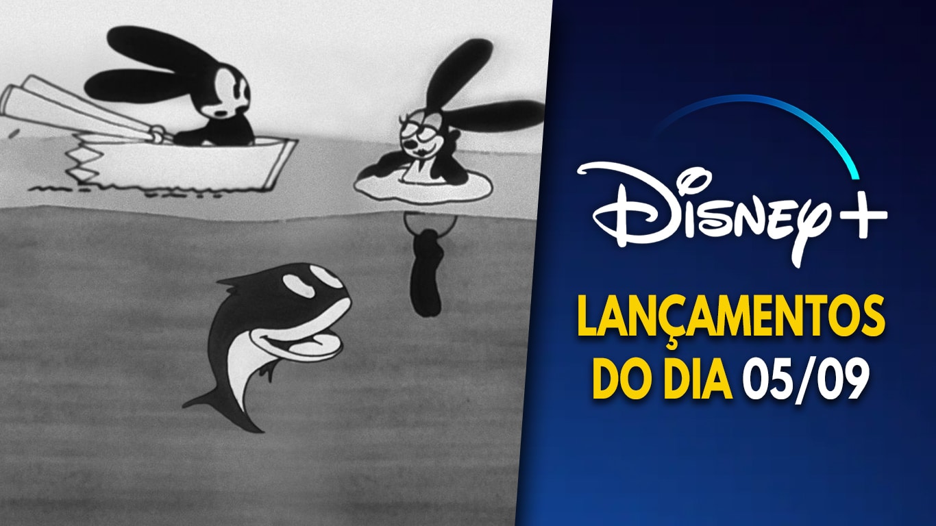 Lancamentos-Disney-Plus-do-dia-05-09-2023 Disney+ lançou 2 desenhos de 1927 de Oswald, o Coelho Sortudo