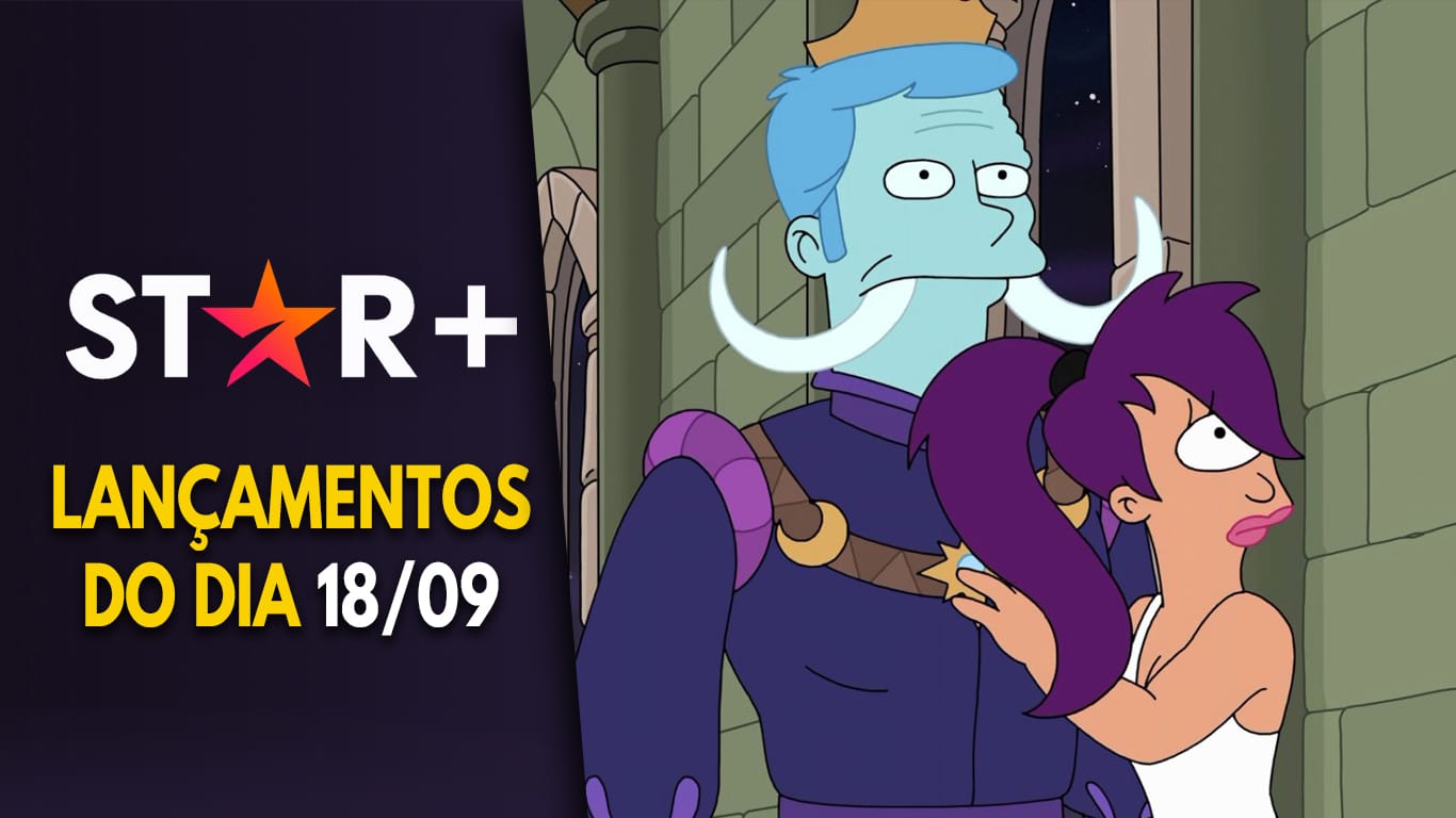 Lancamentos-StarPlus-do-dia-18-09-2023 Novos episódios de Futurama e Synduality: Noir hoje no Star+