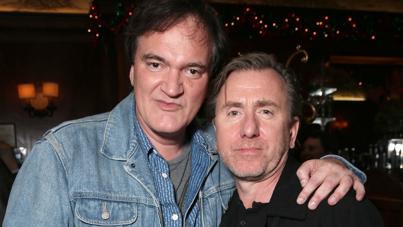 Tarantino-e-Tim-Roth Tarantino tirou Johnny Depp de Pulp Fiction após ficar bêbado com Tim Roth