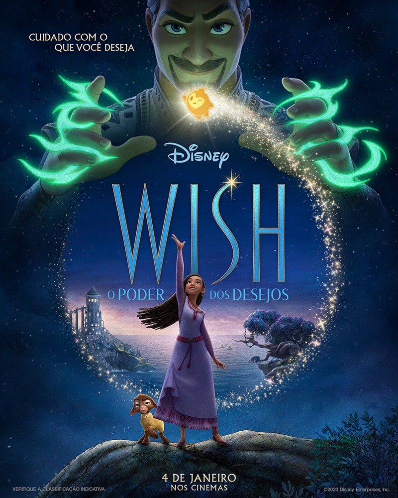 WISH-O-Poder-dos-Desejos-Disney-poster Wish: Disney divulga novo trailer, elenco e descrição de 10 personagens