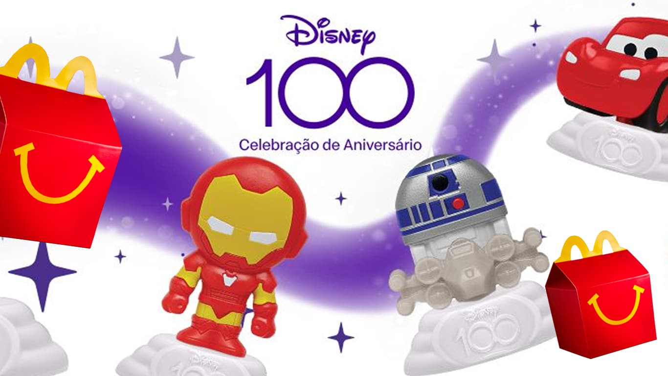 Disney100-McDonalds-Brinquedos-McLanche-Feliz McDonald's lança 62 brinquedos da Disney no McLanche Feliz
