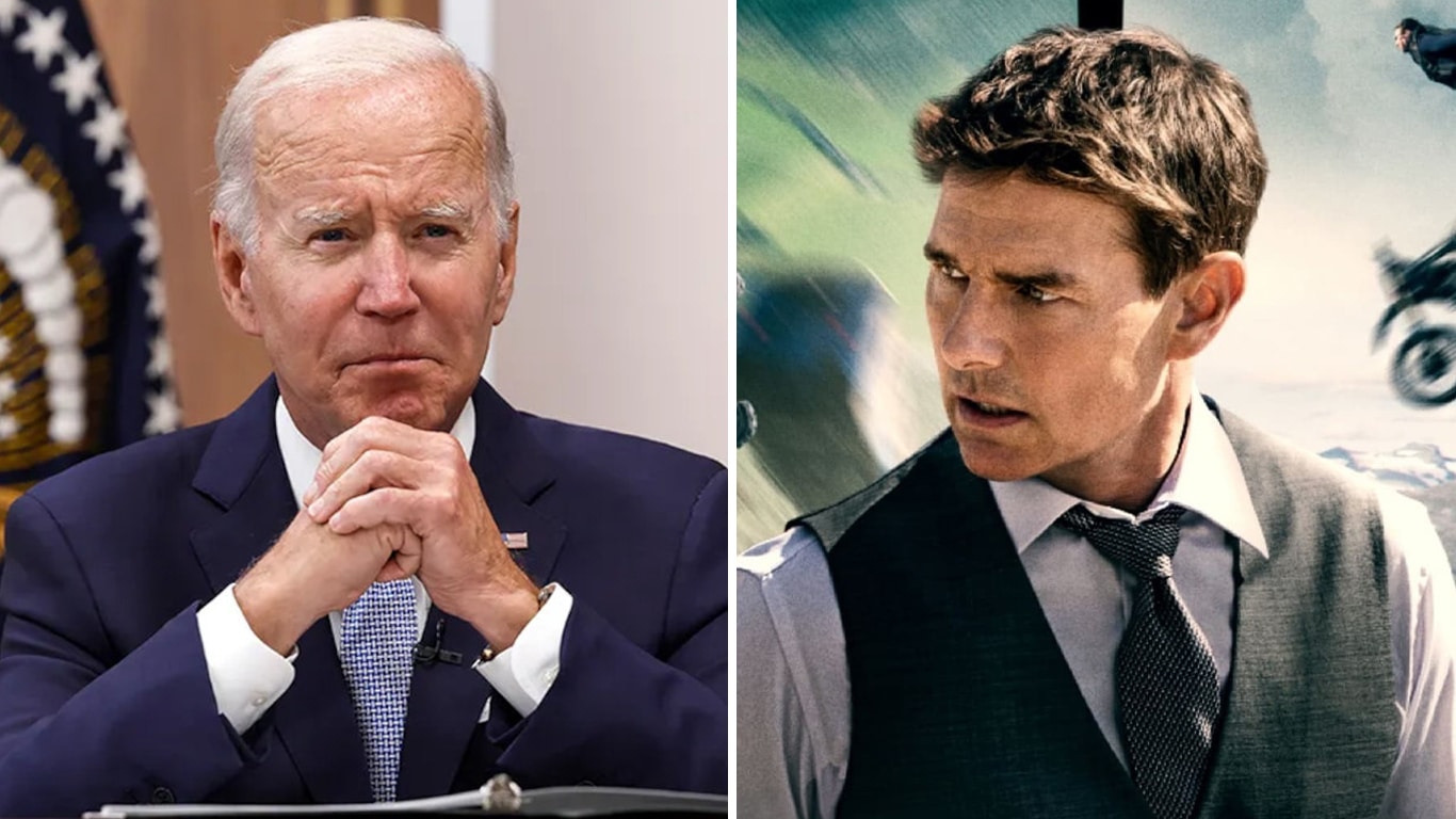 Joe-Biden-e-Tom-Cruise Joe Biden restringe uso de IA após assistir Missão: Impossível - Acerto de Contas