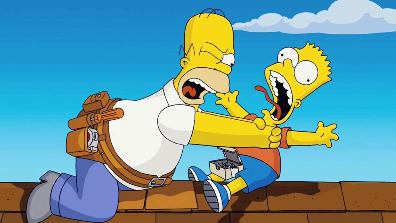 Os-Simpsons-Homer-estrangulando-Bart Os Simpsons revela por que Homer parou de estrangular Bart