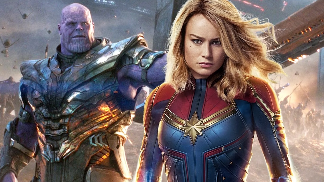 Thanos-e-Capita-Marvel Thanos aparece em novo trailer de Capitã Marvel 2