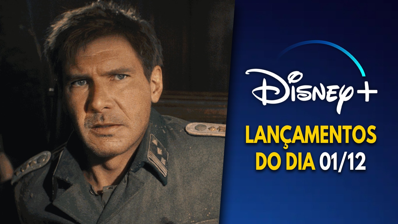 Lancamentos-do-dia-Disney-Plus-01-12-2023 Indiana Jones 5 e especial com John Travolta estrearam no Disney+