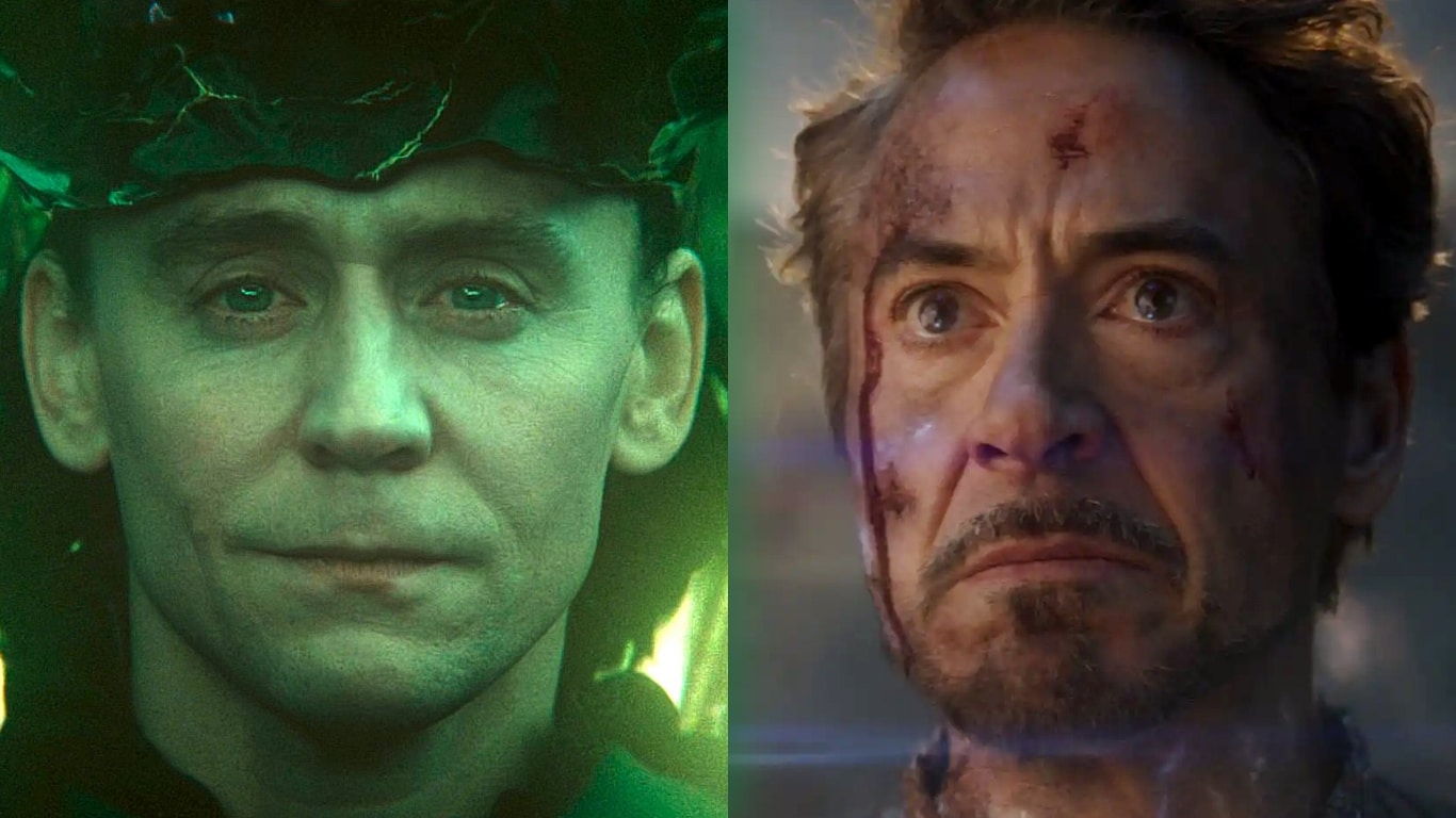 Loki-e-Homem-de-Ferro Loki voltará no tempo para reviver o Homem de Ferro? Tom Hiddleston responde