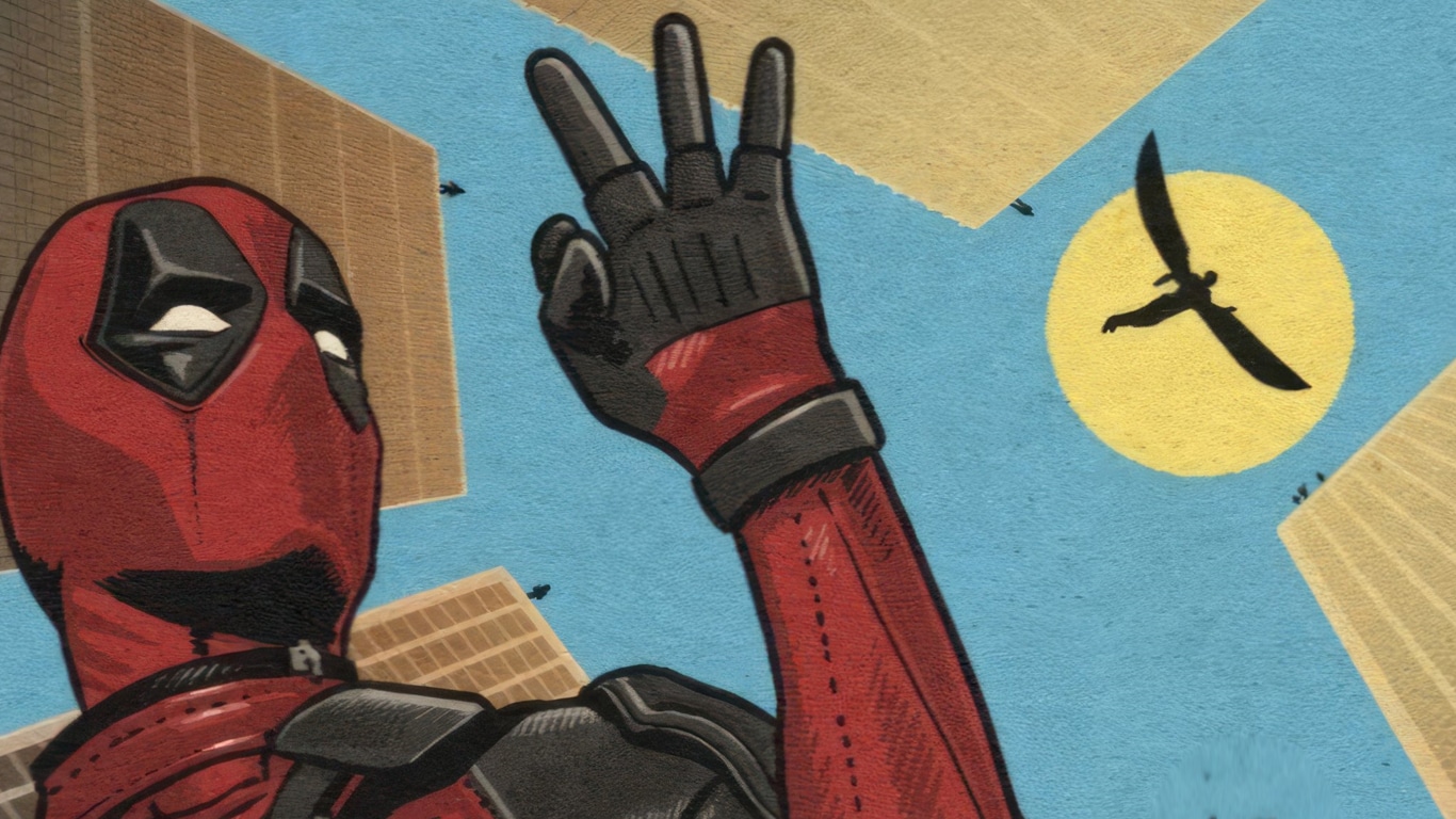 Deadpool-3-silhueta-Arcanjo Arte promocional de Deadpool 3 traz pista de mais um herói da Marvel