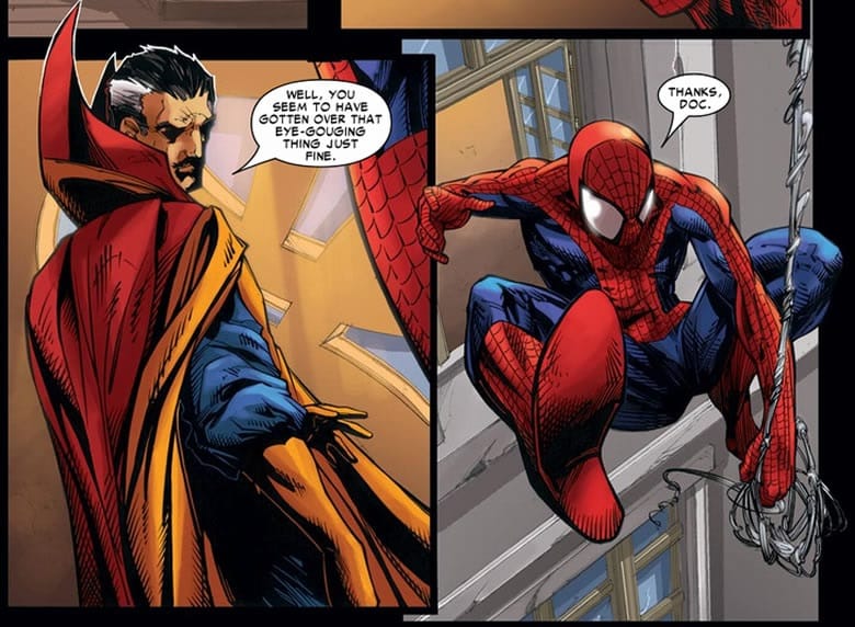 Doutor-Estranho-e-Homem-Aranha-nos-quadrinhos Marvel faz acordo em processo por direitos do Homem-Aranha e Doutor Estranho