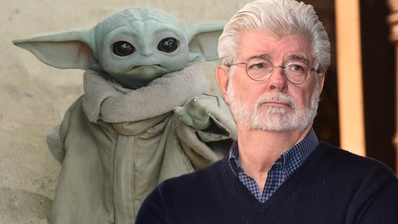 Grogu-e-George-Lucas O que George Lucas acha dos filmes e séries Star Wars na Era Disney?
