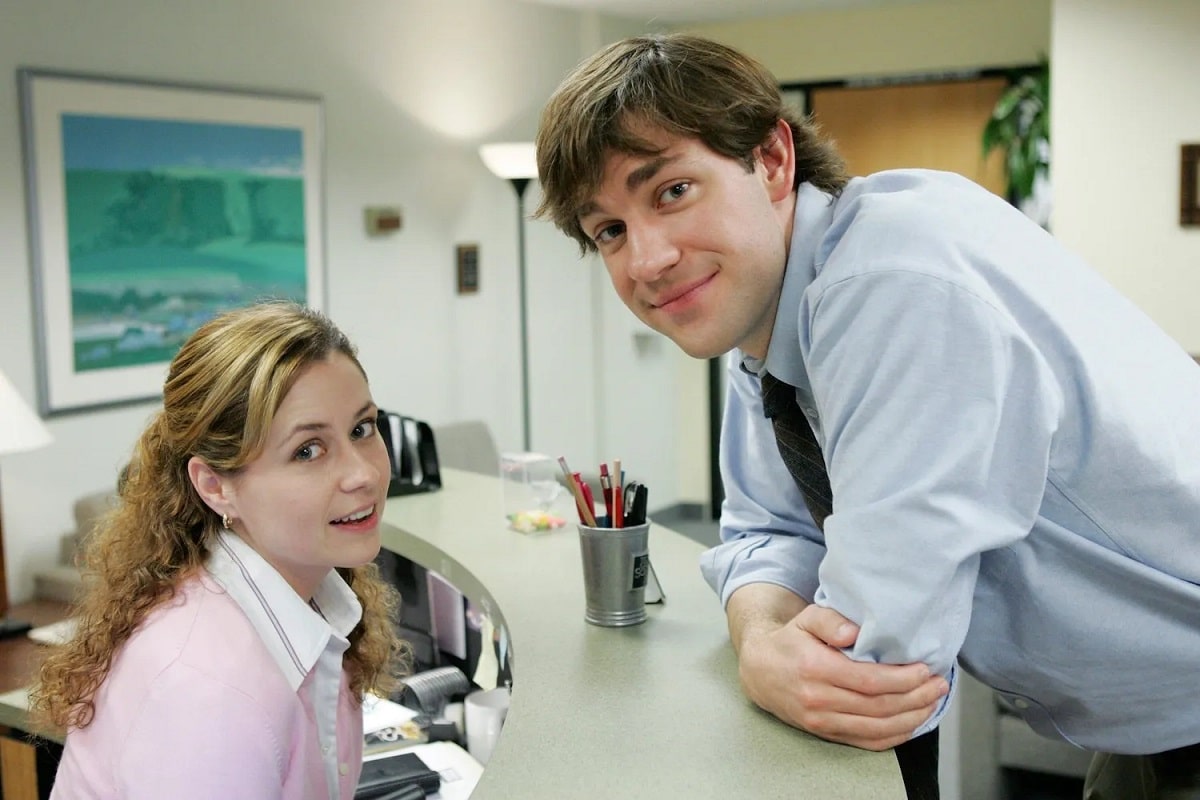 Pam-e-Jim-The-Office Emily Blunt revela o que os fãs de The Office costumam gritar para ela