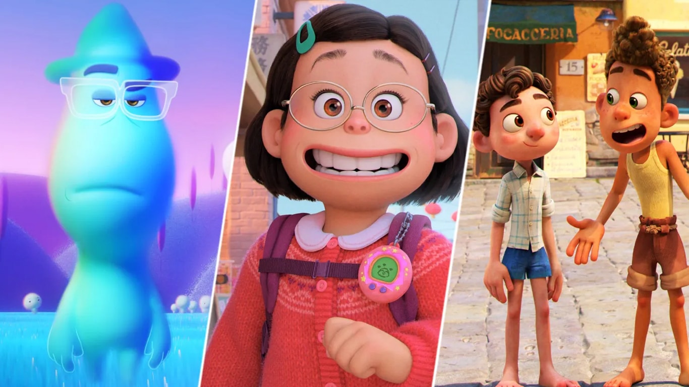 Soul-Red-Crescer-e-uma-Fera-Luca Pixar vai relançar 3 filmes do período pandêmico nos cinemas